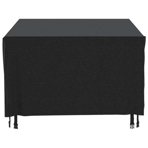 vidaXL Garden Furniture Cover Black 420D Oxford fabric with PU coating