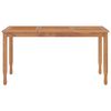 vidaXL Garden Dining Set Natural Wood Solid teak wood 5 Piece Ergonomic