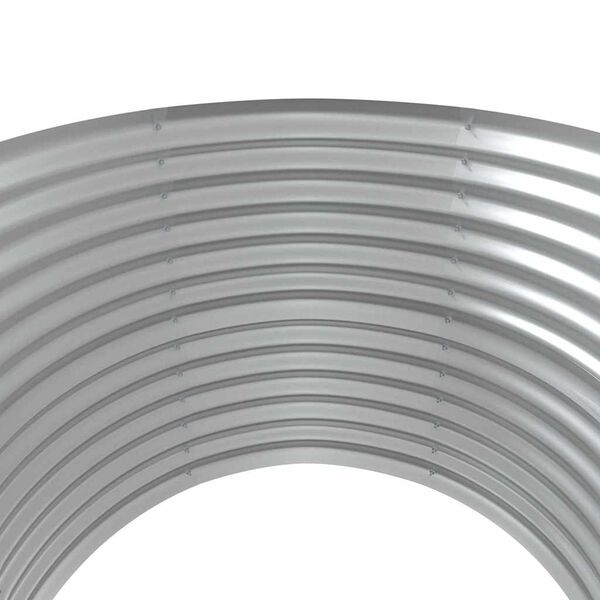 vidaXL Garden Raised Bed Silver Powder-coated steel Medium Durable