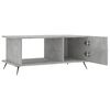 vidaXL Coffee Table Concrete Grey Engineered Wood, Iron