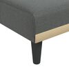 vidaXL Chaise Lounge Dark grey 100% polyester, plywood One size
