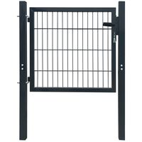 vidaXL Fence Gate Steel Anthracite 41.3"x59.1"