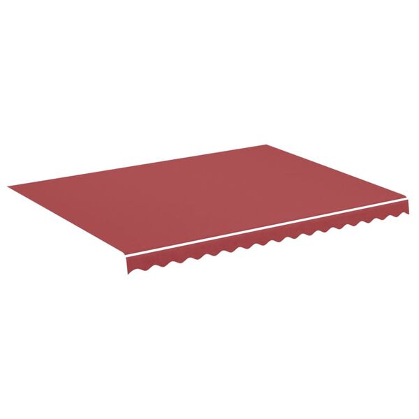 vidaXL Replacement Awning Fabric Burgundy Red Polyester with PU coating