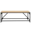vidaXL Coffee Table Sonoma Oak Engineered Wood, Metal