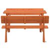 vidaXL Picnic Table Seats Many Rectangular Rustic Outdoor Table