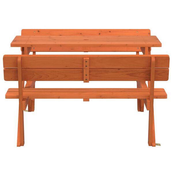vidaXL Picnic Table Seats Many Rectangular Rustic Outdoor Table