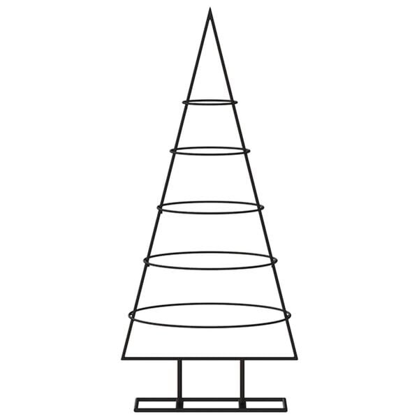 vidaXL Metal Christmas Tree with Stand 35.43 in Powder-coated steel