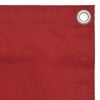 vidaXL Balcony Screen Red 47.2x118.1" Oxford Fabric