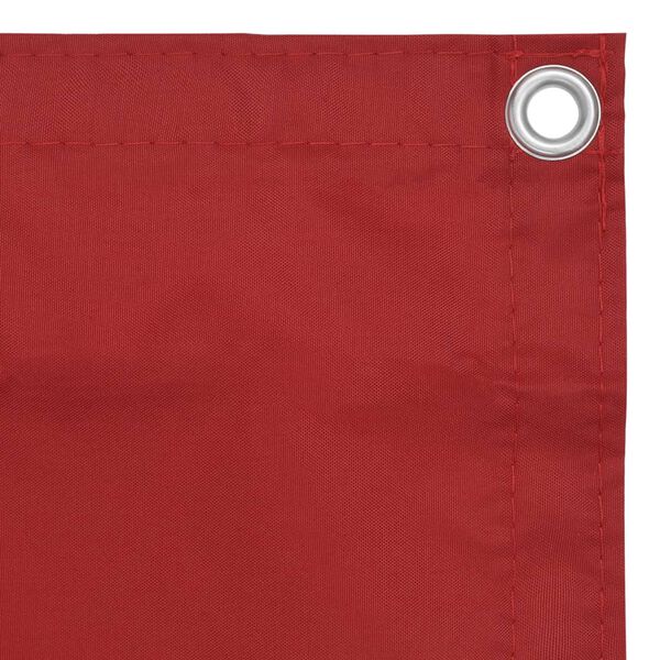 vidaXL Balcony Screen Red 47.2x118.1" Oxford Fabric