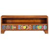 vidaXL TV Cabinet Multicolor Solid Acacia Wood TV Cabinet Rectangular