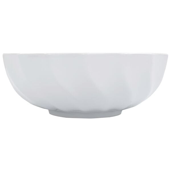 vidaXL Wash Basin 18.1x6.7" Ceramic White
