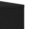 vidaXL Bathroom Cabinet Black Oak Engineered Wood Tall Bathroom Cabinet