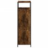vidaXL Shoe Cabinet Smoked Oak Engineered Wood 23.6x13.4x44.1 in