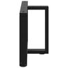 vidaXL Coffee Table Leg Black Powder-coated steel Adjustable height
