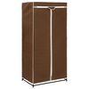 vidaXL Wardrobe Brown Iron 29.5x19.7x63.0 in Wardrobe Rectangular