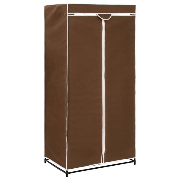 vidaXL Wardrobe Brown Iron 29.5x19.7x63.0 in Wardrobe Rectangular