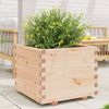 vidaXL Garden Planter Natural wood Solid pinewood Medium Durable