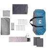 vidaXL Family Tent with Roof Blue and Grey 226.77 x 127.95 x 83.86 in