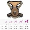 vidaXL Dog Harness Brown Polyester XL Adjustable Armrests Dog Harness