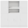 vidaXL Kitchen Cabinet Set White Engineered wood Medium