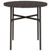 vidaXL Tea Table Brown 17.7" Poly Rattan