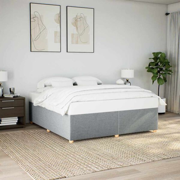 vidaXL Bed Frame Light Grey