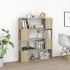 vidaXL Book Cabinet Room Divider Sonoma Oak Engineered Wood Medium