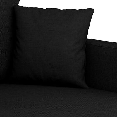 Close-up of black fabric texture on upholstery