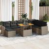 vidaXL Garden Sofa Set Grey