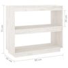 vidaXL Book Cabinet White Solid pine wood 31.5 x 13.8 x 28.0 in