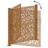 vidaXL Garden Gate 39.4x39.4" Weathering Steel Leaf Design