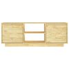 vidaXL TV Cabinet Natural Pine Solid Pinewood Compact TV Cabinet