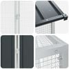 vidaXL Bird Cage Anthracite 243.70 x 43.70 x 55.91 in Galvanised Steel