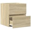 vidaXL Sink Cabinet Sonoma Oak Engineered Wood Compact Sink Cabinet