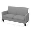 vidaXL Sofa Light Gray Fabric, Foam, Pinewood Standard Removable Covers