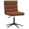 vidaXL Dining Chair Brown Faux leather, plywood, metal Adjustable
