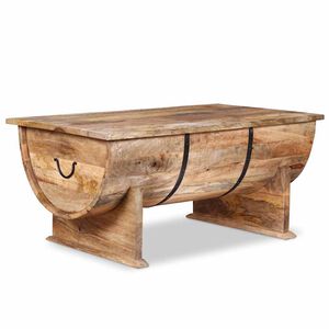 vidaXL Coffee Table Brown Solid mango wood Medium Coffee Table