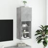 vidaXL TV Cabinet Concrete Grey Engineered Wood Medium TV Cabinet
