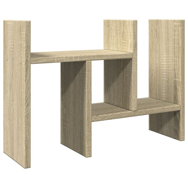 vidaXL Desk Organiser Sonoma Oak 13.6x6.1x14.0" Engineered wood