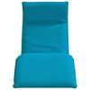 vidaXL Folding Sun lounger Light Blue 68.9x21.3x3.3" Oxford Fabric
