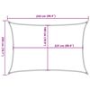 vidaXL Sunshade Sail 1.75 oz/ft&sup2; White 6.6x8.2' HDPE