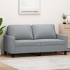 vidaXL 2-seater Sofa Light Gray Fabric (100% polyester), metal, textilene