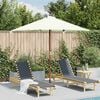 vidaXL Garden Parasol Sand Laminated bamboo and hardwood, Polyester