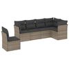 vidaXL Garden Sofa Set Grey PE Rattan 5-seater Modular Garden Sofa Set