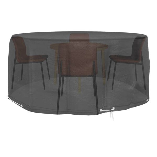 vidaXL Garden Furniture Cover Black Polyethylene, Aluminum