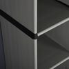 vidaXL Garden Cabinet Grey and Black PVC and PP (Polypropylene) Medium