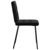 vidaXL Dining Chair Set of 2 Black Velvet (100% polyester), metal, plywood