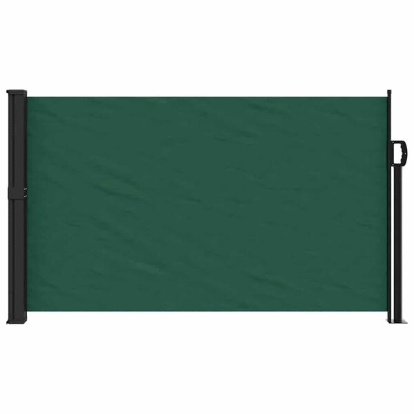 vidaXL Retractable Side Awning Dark Green 46.1"x118.1"