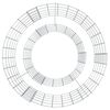 vidaXL Gabion Fire Pit Ø 19.7" Galvanized Iron
