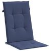 vidaXL Highback Chair Cushion Set of 2 Navy Blue 100% polyester
